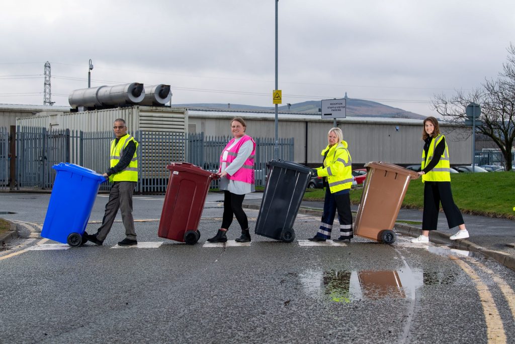 Blue bins to help us go green BwD Recycle